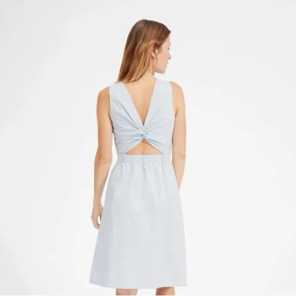 Everlane Clean Cotton Twist-back dress